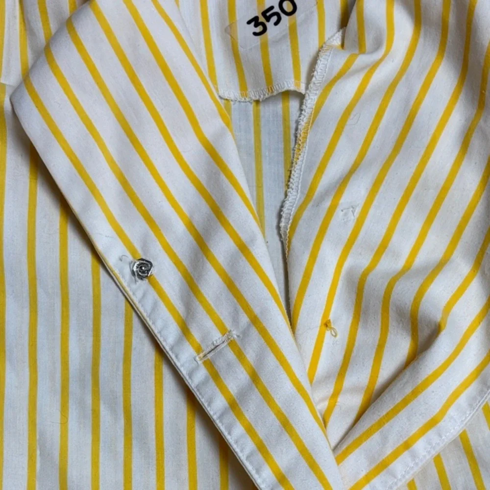 Vintage 60’s Yellow Striped Midi Dress - Picture 10 of 16
